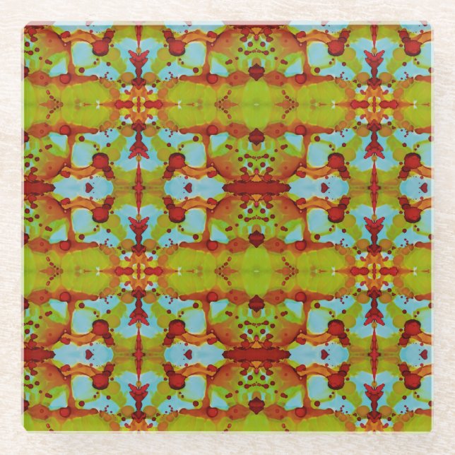 Sunset Spill Glasuntersetzer (Vorderseite)