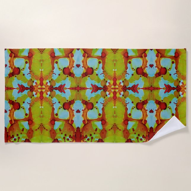 Sunset Spill Strandtuch (Vorderseite)