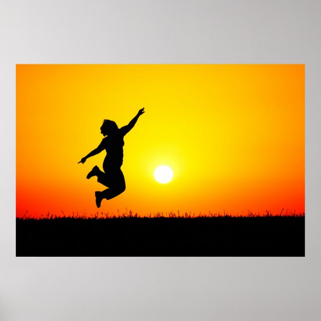 Sunset-Sprung Poster (Vorne)