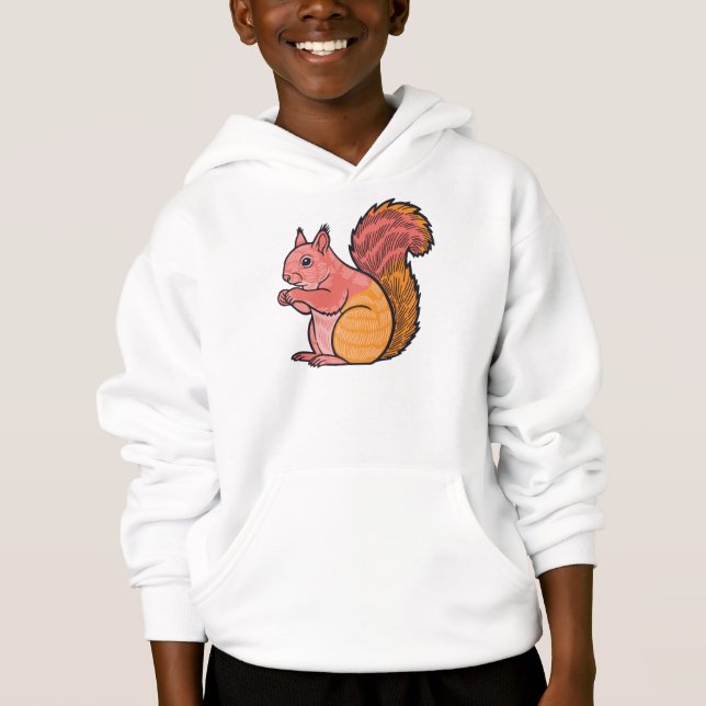 Sunset Squirrel  Hoodie (Vorderseite)