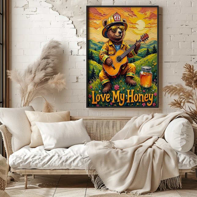 Sunset Strums: Bärental-Serenade Poster (Von Creator hochgeladen)