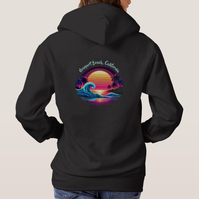 Sunset Surf Glow Hoodie (Rückseite)