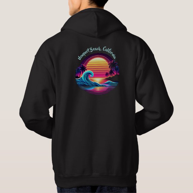 Sunset Surf Glow Hoodie (Rückseite)