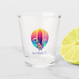 Sunset Surfboard Paradies- Schnapsglas