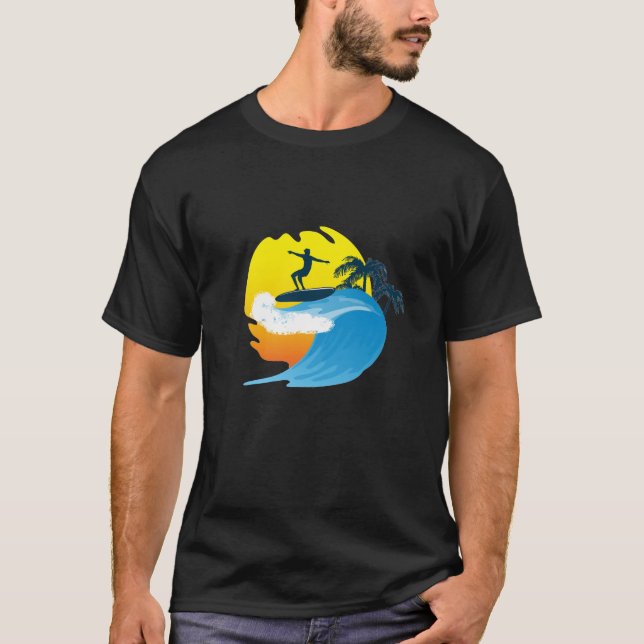 Sunset Surfer T-Shirt (Vorderseite)