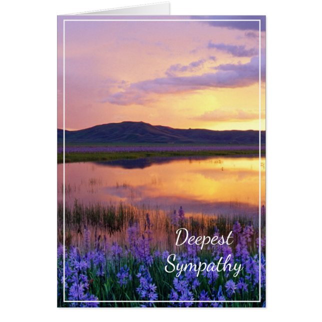 Sunset Sympathy Card (Vorne)