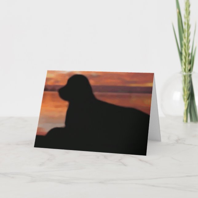 Sunset Sympathy Card Karte (Vorderseite)
