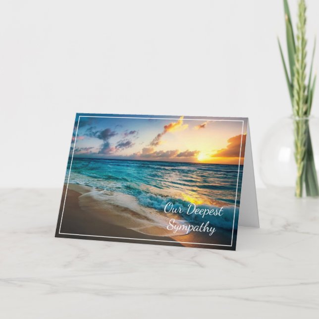 Sunset Sympathy Card Karte (Vorderseite)