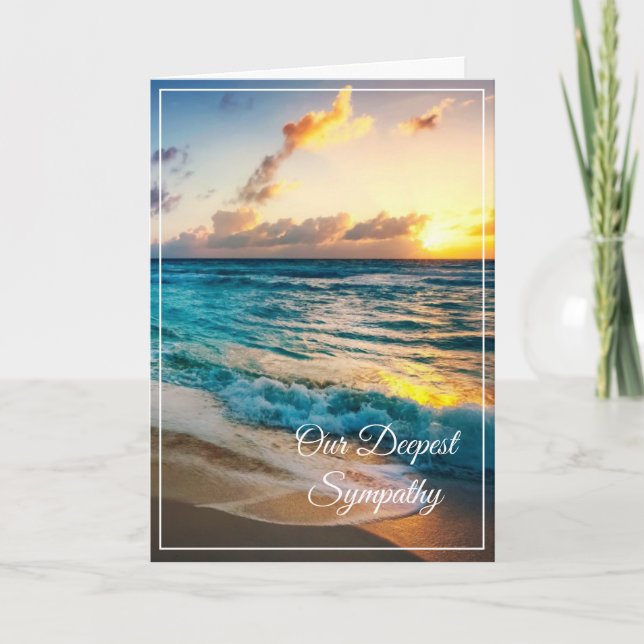 Sunset Sympathy Card Karte (Vorderseite)