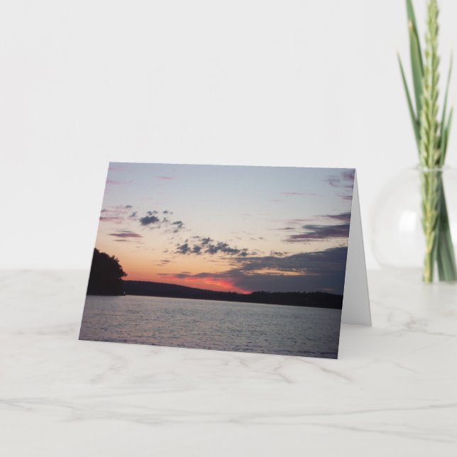 Sunset Sympathy Card Karte (Vorderseite)