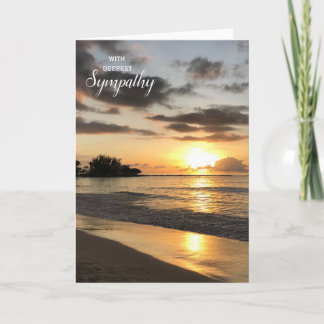Sunset Sympathy Card Karte