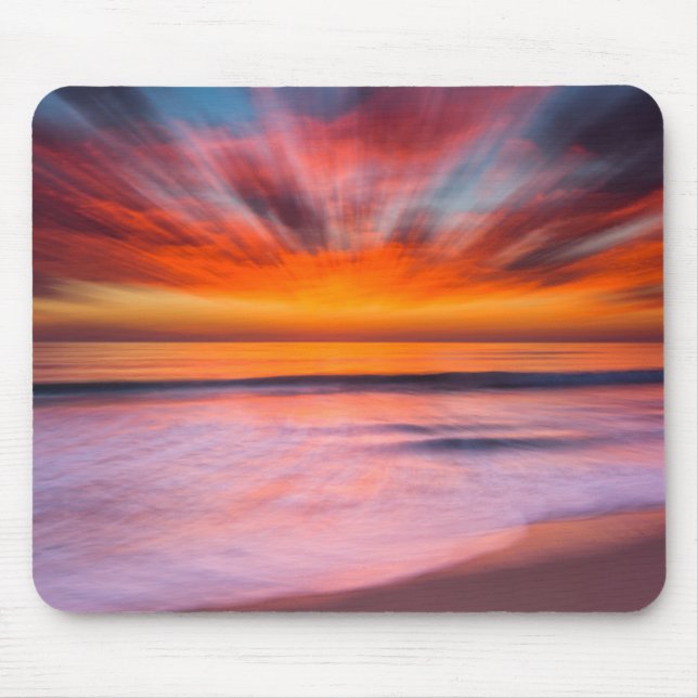 Sunset Tamarack Beach| Carlsbad, CA Mousepad (Vorne)
