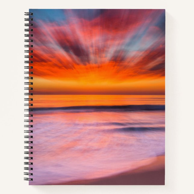 Sunset Tamarack Beach | Carlsbad, CA Notizbuch (Vorderseite)