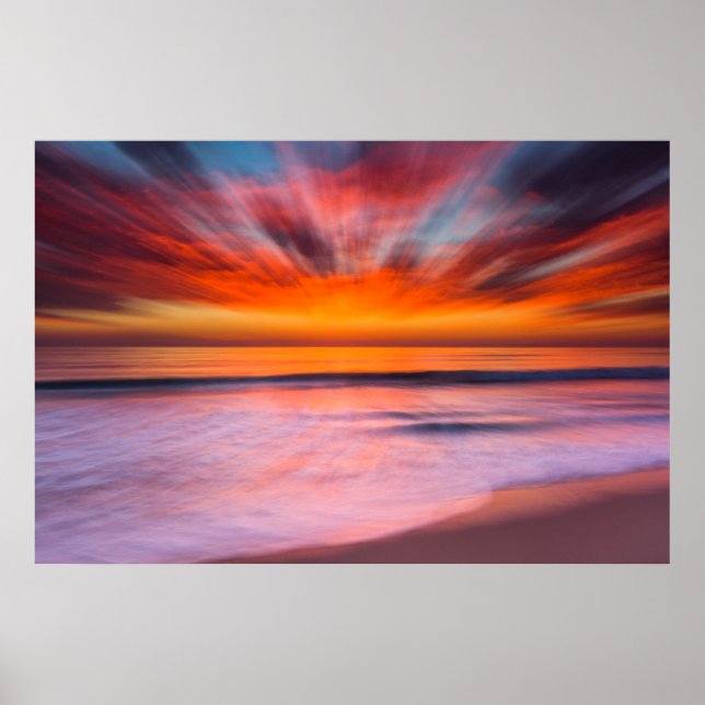 Sunset Tamarack Beach | Carlsbad, CA Poster (Vorne)