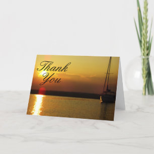 Sunset Thank You Cards Dankeskarte