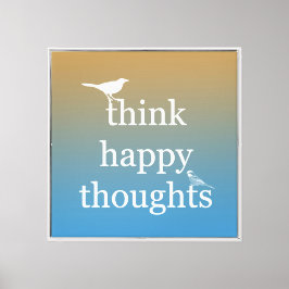 Sunset Think Happy Leinwanddruck