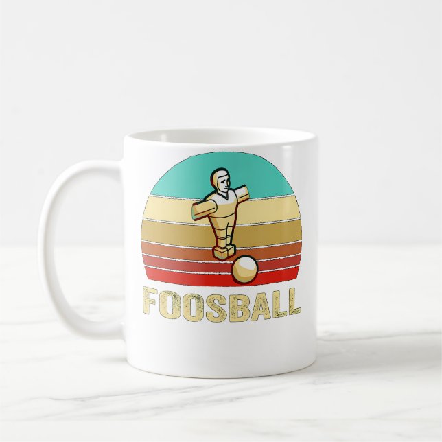 Sunset-Tischfußball Kaffeetasse (Links)