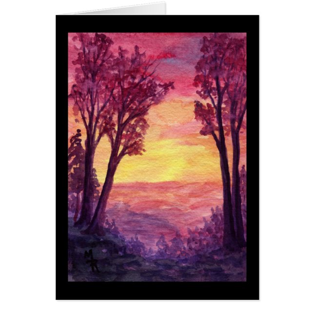 Sunset Trail Art Card (Vorne)
