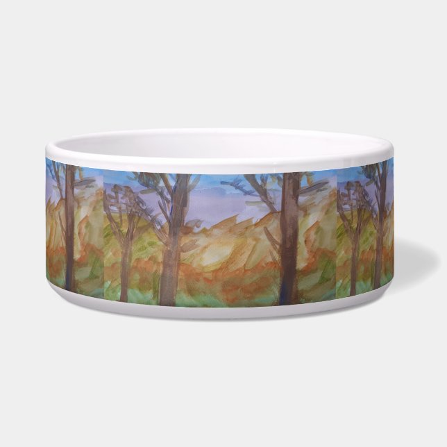 Sunset Tree Pet Bowl Napf (Vorderseite)