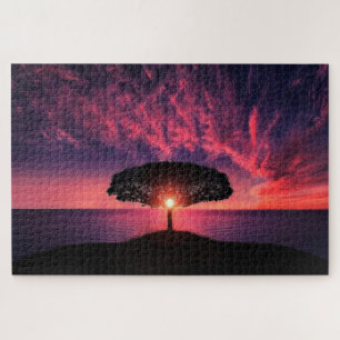 Sunset Tree Puzzle