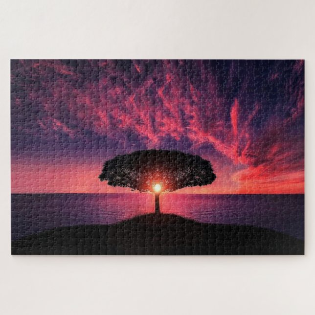 Sunset Tree Puzzle (Horizontal)
