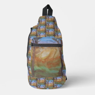 Sunset Trees Crossbody Bag