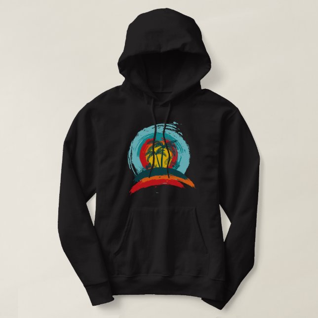 Sunset Trees Painter Hoodie (Design vorne)
