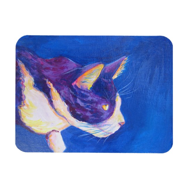 Sunset Tuxedo Cat Lover Magnete für benutzerdefini (Horizontal)