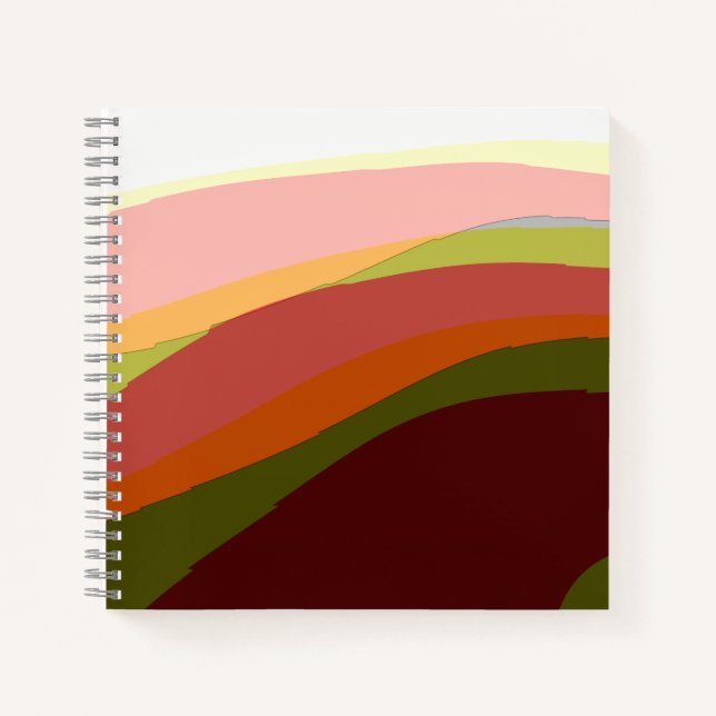 Sunset Vibes Abstrakt Art 206 Notizbuch (Vorderseite)