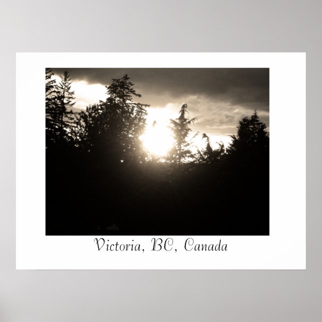 Sunset, Victoria, BC, Kanada Poster (Vorne)