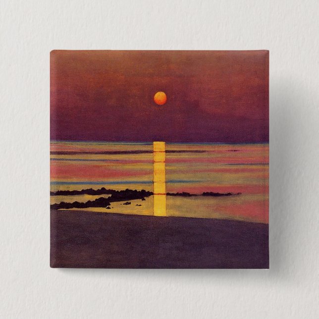 Sunset (von Félix Vallotton) Button (Vorderseite)