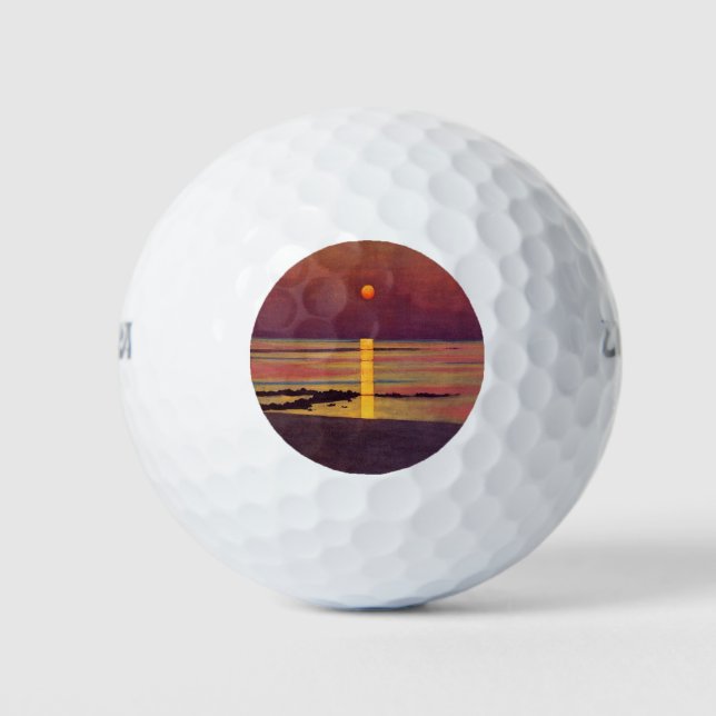 Sunset (von Félix Vallotton) Golfball (Vorderseite)