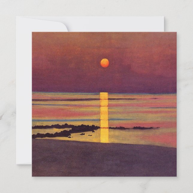 Sunset (von Félix Vallotton) Karte (Vorderseite)