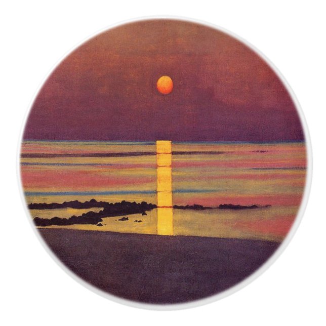 Sunset (von Félix Vallotton) Keramikknauf (Vorderseite)