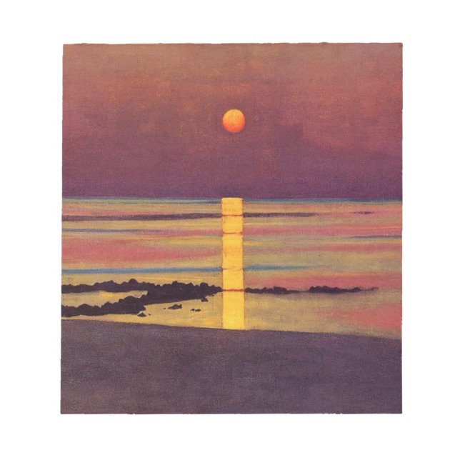 Sunset (von Félix Vallotton) Notizblock (Vorderseite)