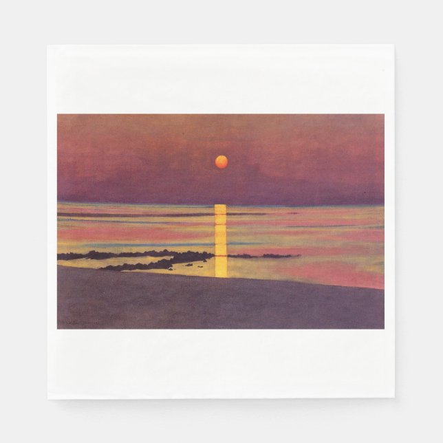 Sunset (von Félix Vallotton) Serviette (Vorderseite)