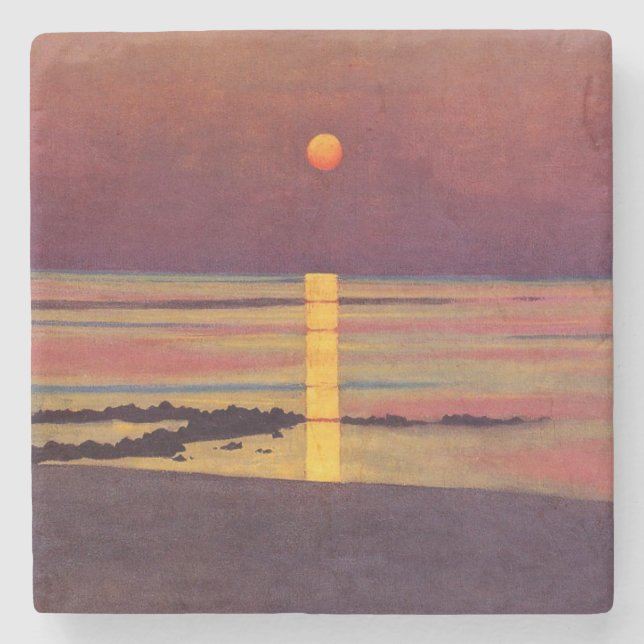 Sunset (von Félix Vallotton) Steinuntersetzer (Vorderseite)