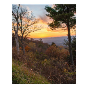 Sunset von Shenandoah Nationalpark Fotodruck