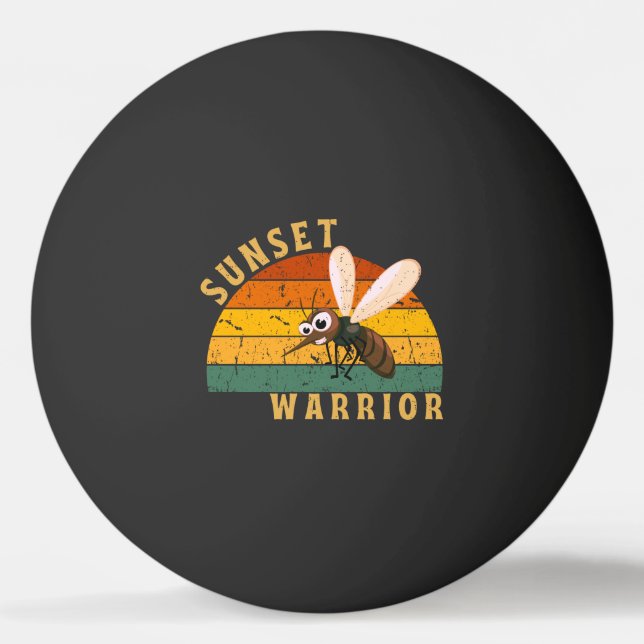 Sunset Warrior Tischtennisball (Vorderseite)