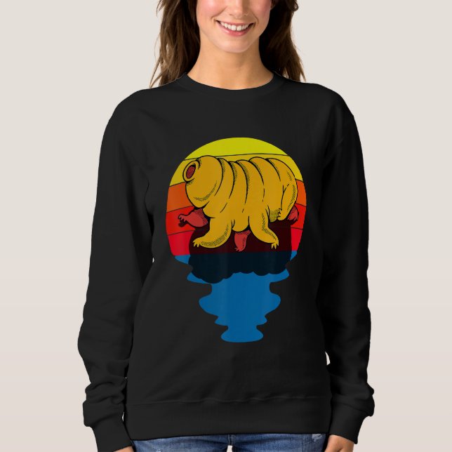 Sunset Water Bear Microbiology Tardigrade Sweatshirt (Vorderseite)