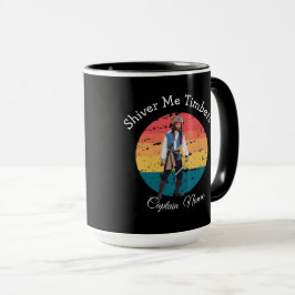 Sunset Watercolor Blue Party Pirates Tasse