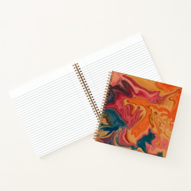 Sunset Watercolor Glaze Notizbuch (Innenseite)
