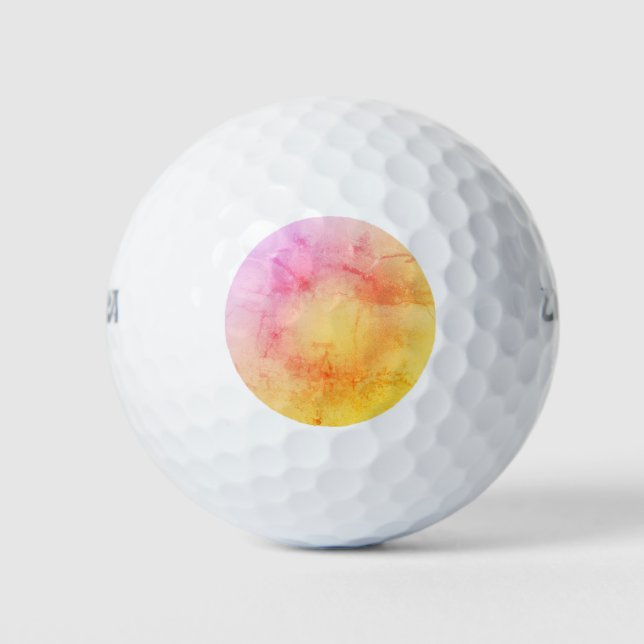 Sunset Watercolor Golf Ball (Vorderseite)