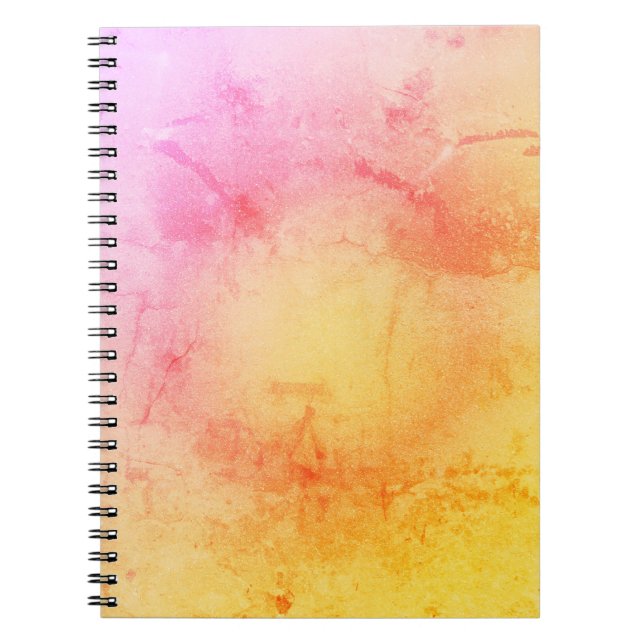 Sunset Watercolor Spiral Notebook Notizblock (Vorderseite)