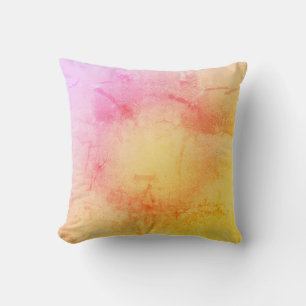 Sunset Watercolor Throw Kissen
