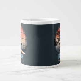 Sunset Wave Riding Cat Jumbo-Tasse