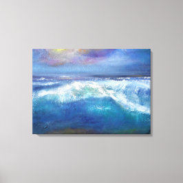 Sunset Wave Wrapped Canvas Leinwanddruck