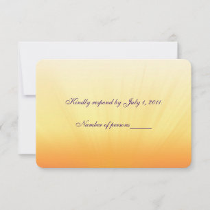 Sunset Wedding RSVP