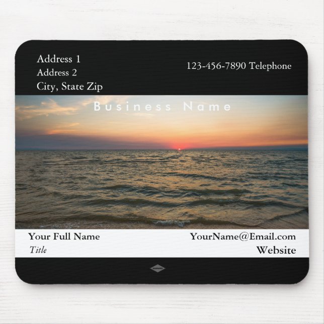 Sunset Werbeaktion Foto Mousepad (Vorne)
