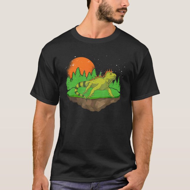 Sunset Wildlife Reptile Animal Lizard Hausbesitzer T-Shirt (Vorderseite)